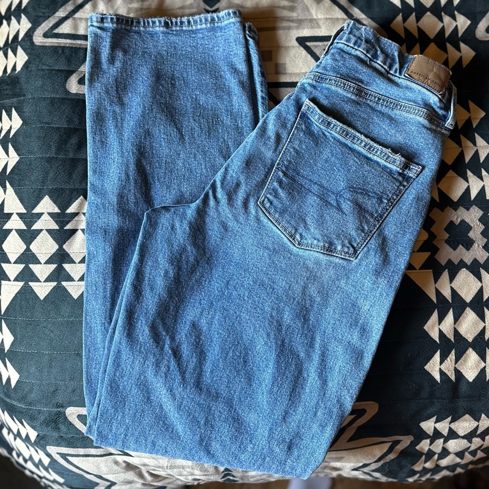 AE American Eagle Curvy 90’s Straight Strigid Jeans 6 Extra Long Length